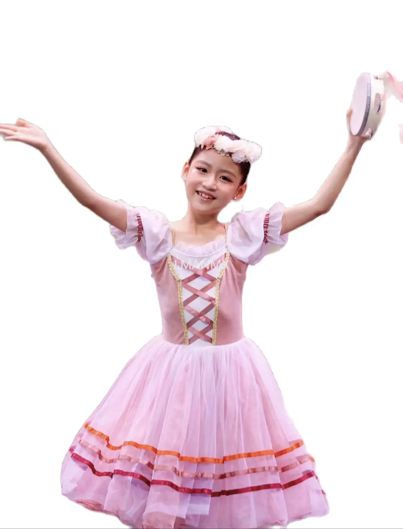 Girls Giselle Professional Ballet Tutu Dress For Women Performance Clothing Children Ballerina Dress Swan Lake Dance Ballet Wear