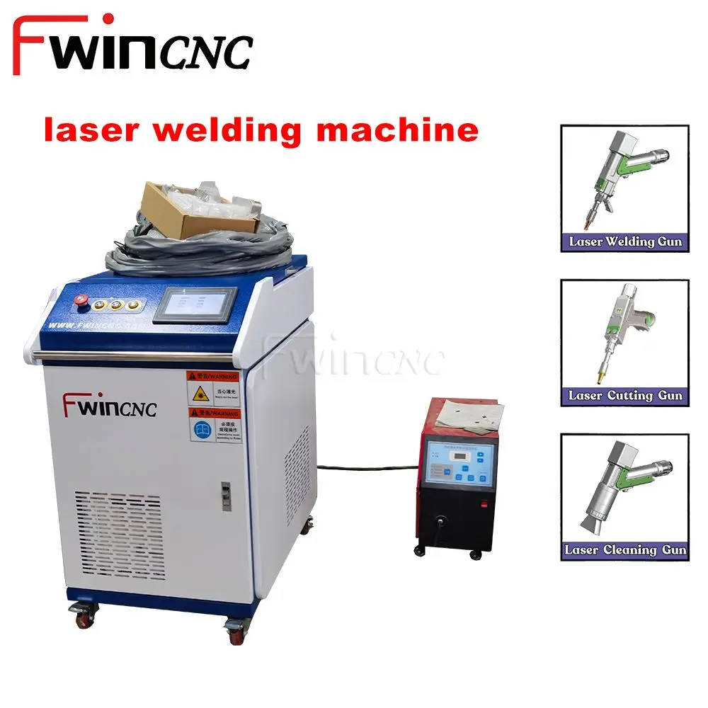 

Портативный лазерный сварочный аппарат Fwincnc 4-в-1, 3000 Вт, для латуни и меди