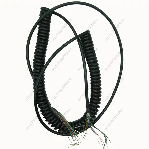 Electronic handwheel wire spiral cable signal wire special for CNC machine tool 14 16 core 17 core 18 21 core spring wire