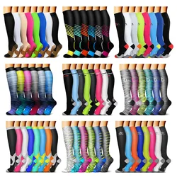 Men and Women Compression Socks Promote Blood Circulation Recovery Varicose Veins Nursing Hiking Travel Running Sports Socks