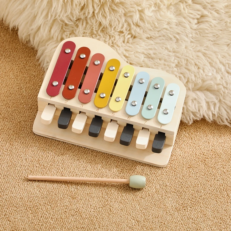 Wooden Musical Instruments Strike The Xylophone Wooden Piano Early Music Enlightenment Toys For Babies Newborn Education Games