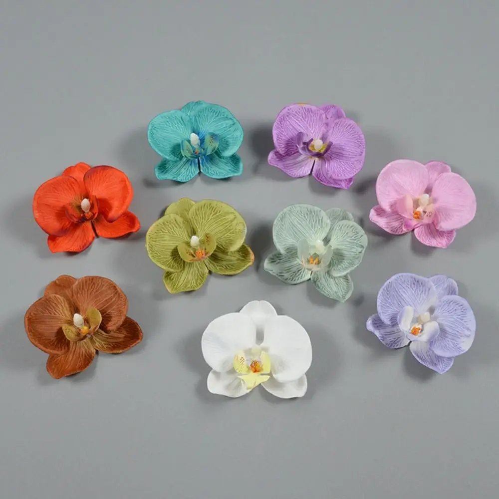 

Cute DIY Jewelry Making Craft Simulated Flower Headdress Hairpin Butterfly Orchid Flower Handmade Accessories Decoration Home