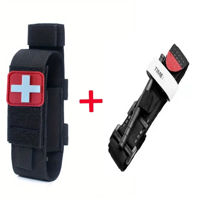 

2pcs tactical first aid kit, MOLLE tourniquet, survival kit, nursing bracket, medical equipment, outdoor equipment kit,