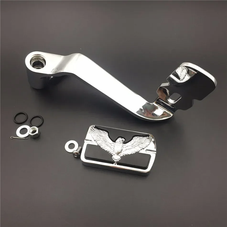 

Motorcycle Parts Billet Rear Eagle Hawk Brake Lever Brake Pedforal Foot Lever for Harley Road King FLHR Touring and Trike