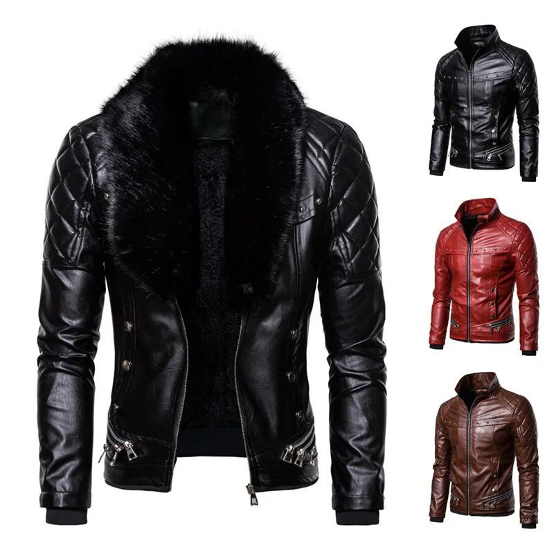 

Lynjacye Winter Keep Warm Unisex Motorcycle Commuting Racing Suit Outdoor Cycling Suit Jacket with Flip Over Collar