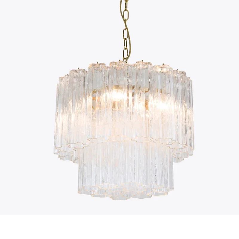 Retro Creative Smoky Grey Flower Glass Chandelier Lighting,Hanging Lamps Lustre Suspension Luminaire Lampen For Living Room