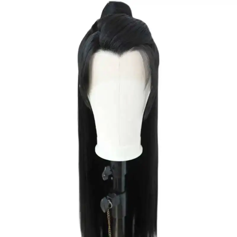 You Fei Xie Yun Anime Cosplay Wig Long Black Wigs Heat Resistant Headwear Role Play Prop Halloween Costume Hanfu Hand Hook - view 5