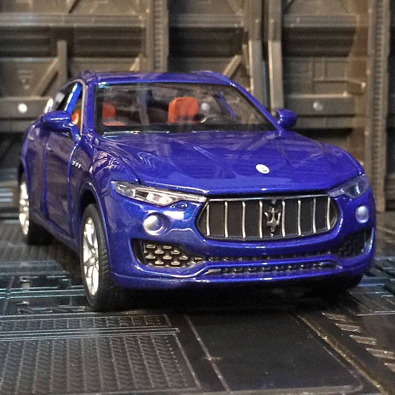 1:32 Maserati Levante SUV Car Model Toy Alloy Diecast Vehicles Models Simulation Sound Light Collection Toys Gifts for Children