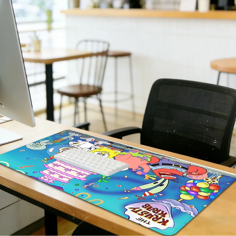 Large Mouse Pad S-Spongebobes Washable Non-slip Rubber Office And Gaming Computer Desktop Mat ,Desk Pad ,Computer Accessories