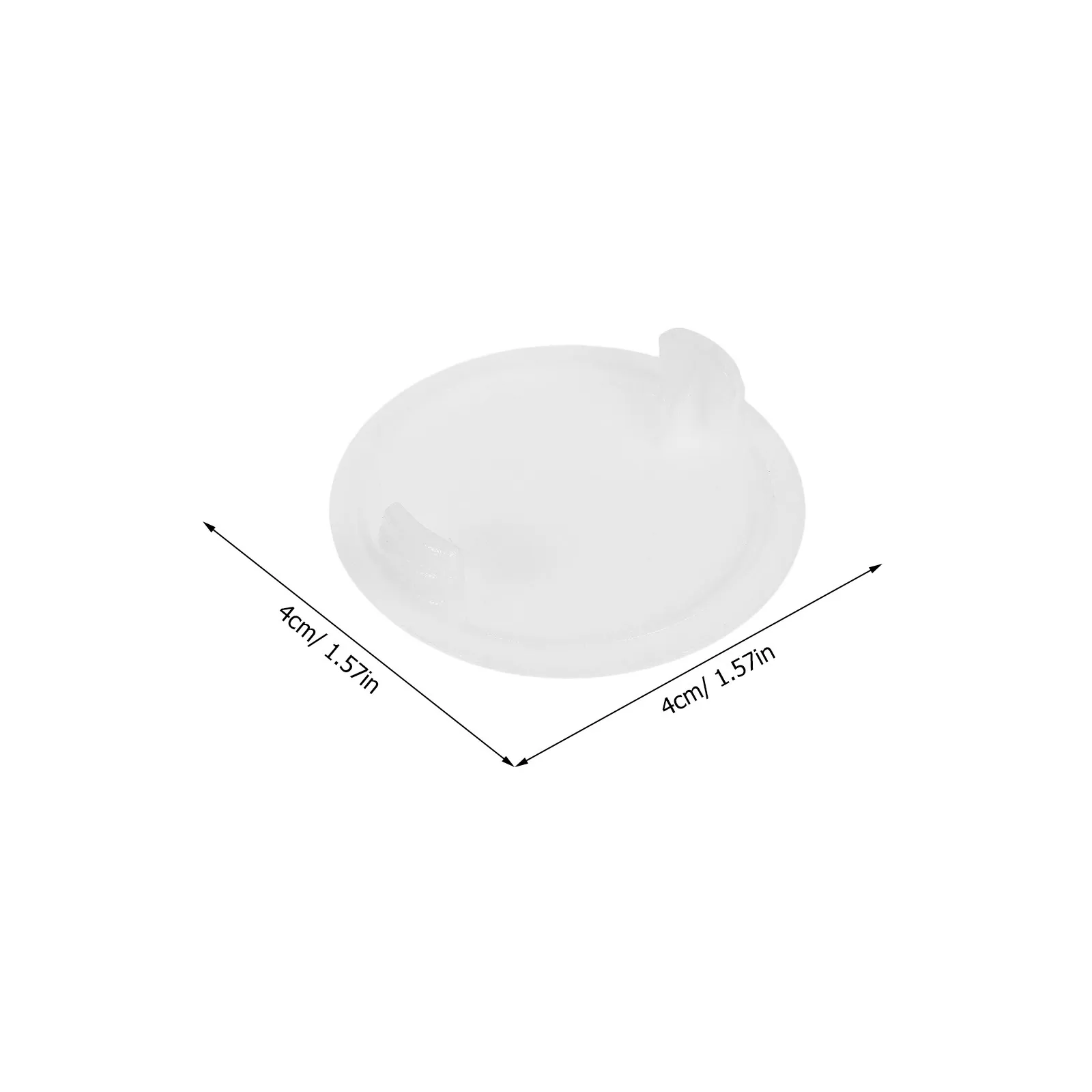 50Pcs White Plastic Hinge Hole Caps Snap In Cabinet Screw Hole Cover Plugs Decorative Furniture Fillers