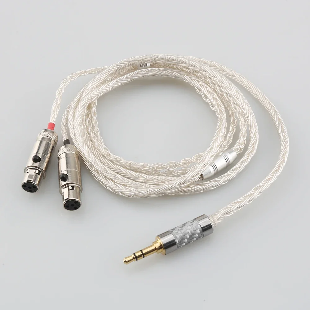 HiFi 2.5/3.5 16 Core OCC Silver Plated Headphone Earphone Cable For Audeze LCD-3 LCD-2 LCD-X LCD-XC LCD-4z LCD-MX4 LCD-GX lcd-24