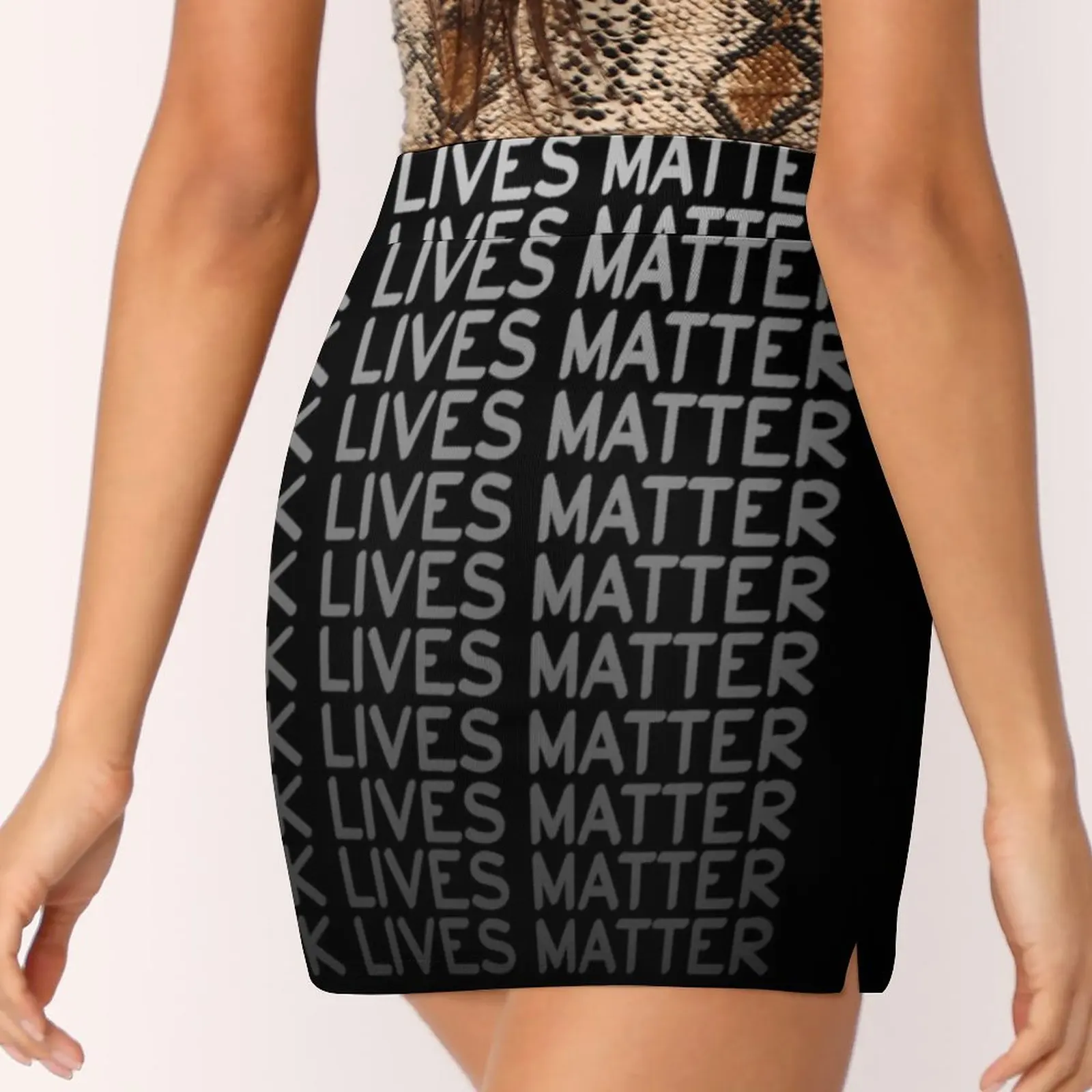 Black Lives Matter Woman – Mini jupe pantalon, tenue de bureau, courte, George Floyd, je ne peux pas respirer la vie noire, 2022