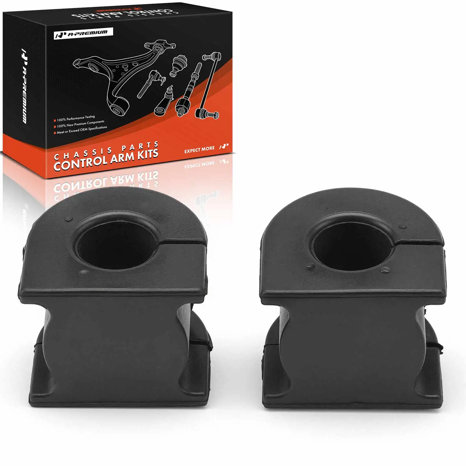 A-Premium 2x Front To Frame Sway Bar Bushing Kit for Honda Accord 2003-2007 Odyssey 1999-2004 Acura TSX 2004-2008 TL 2004-2006