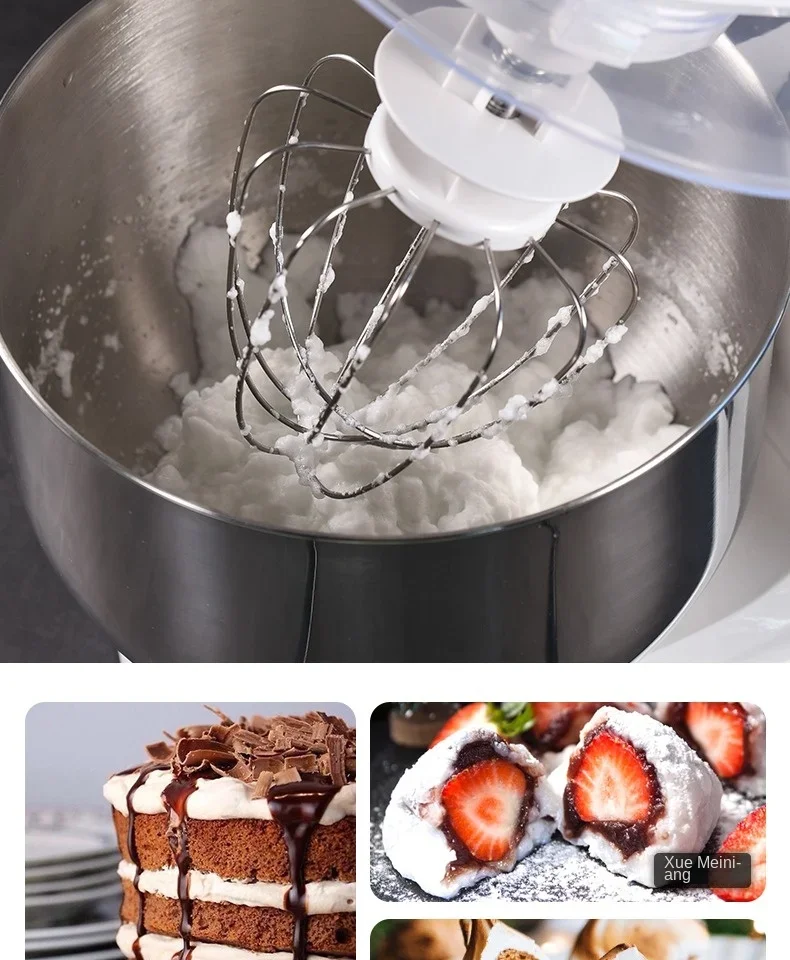 220V 8L Capacity Dough Mixer, Automatic Mixing and Kneading, Household Cream Beater, All-In-One Kitchen Assistant