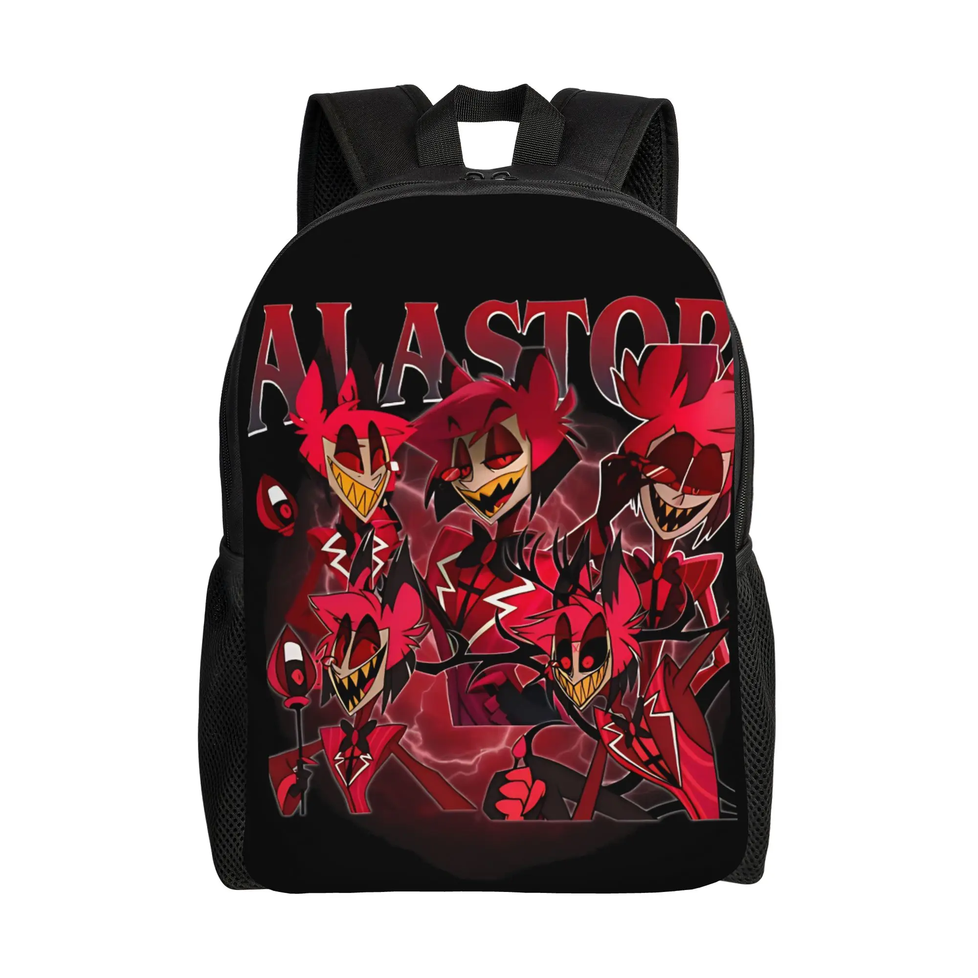 

Рюкзак Hazbins Hotels Alastor в винтажном стиле 90-х годов, стильные женские рюкзаки для колледжа, дизайнерские большие рюкзаки для старшей школы