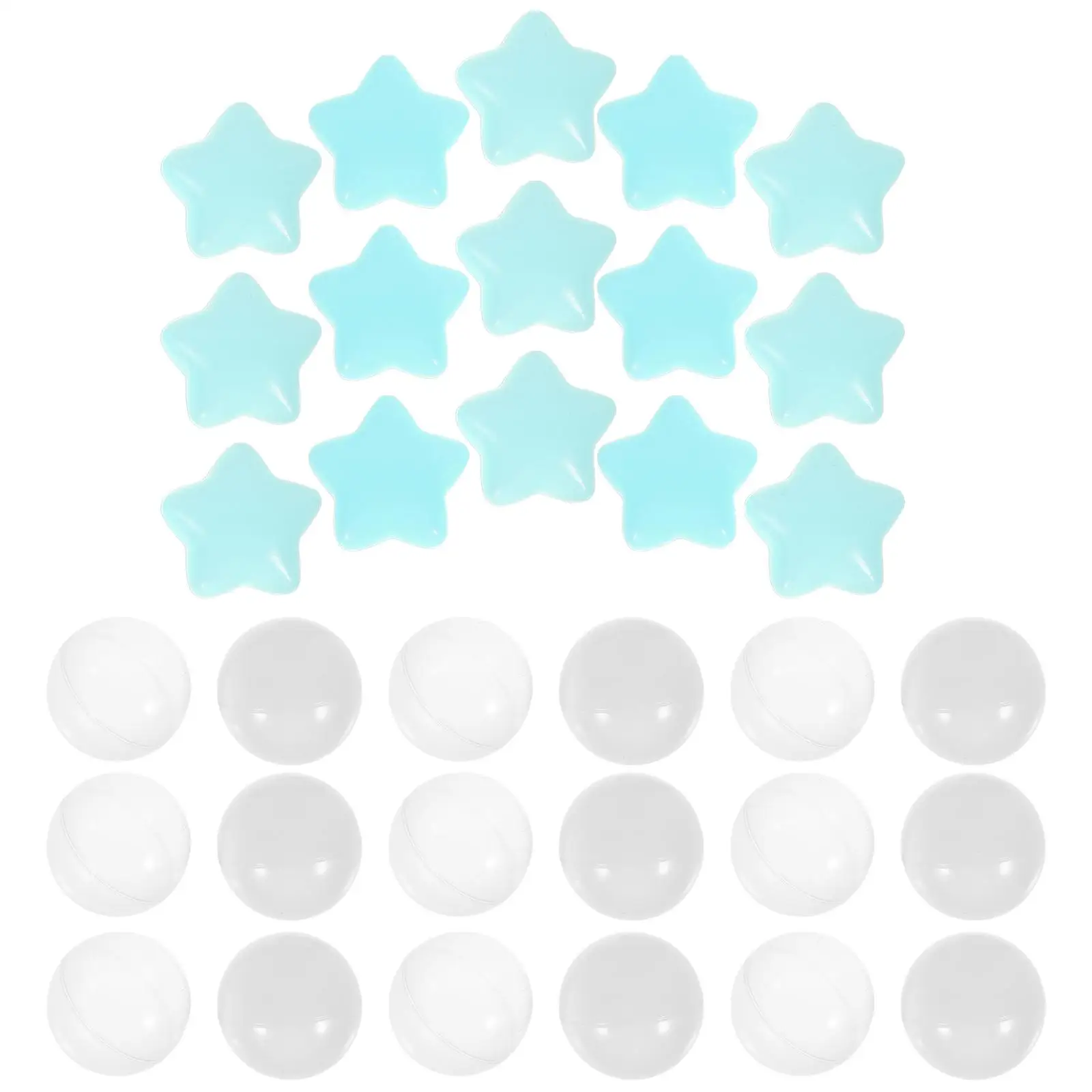

100 Pcs Ocean Balls Colorful Star Round Toys Kids Ball Pits Playhouse Pool Party Decorations Gaming Accessories