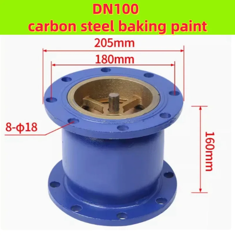 Silent Check Valve Wafer Style Flat Flange Vs Raised Flange Wafer Type Silent Check Valve  DN100 Carbon Steel Baking Paint