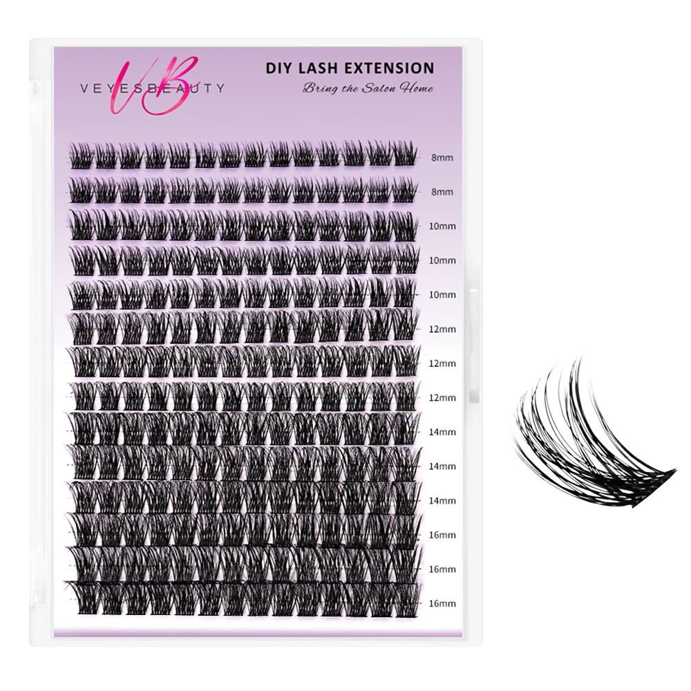 

Veyesbeauty Dreamy DIY Cluster Lashes Newbie's Five-Second Series Dropshipping Eyelash Extension Volume Segmented Lashes