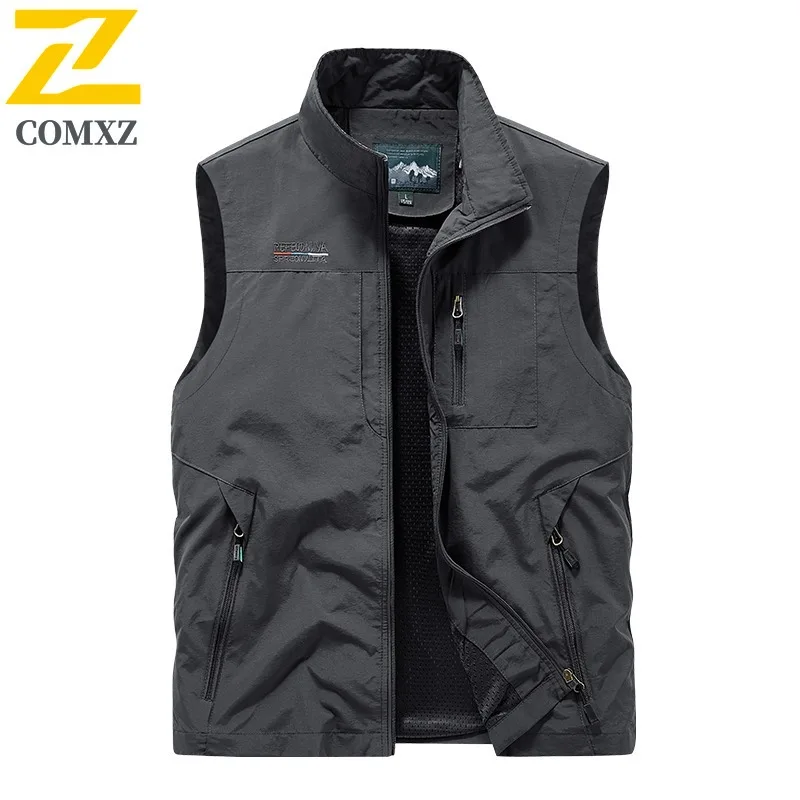 سترة رجالية 3 مواسم متعددة الوظائف فائدة تنفس مصور الصيد سترة بلا أكمام عادية مع للرياضة في الهواء الطلق #5