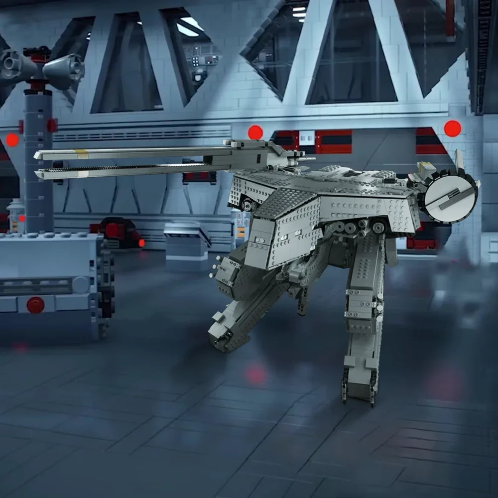 Gobricks MOC Metal Gear Solid Rex Robot Bricks Model Set High-Tech Combat Mecha Robot Building Block Assembly Toys Kids Gifts