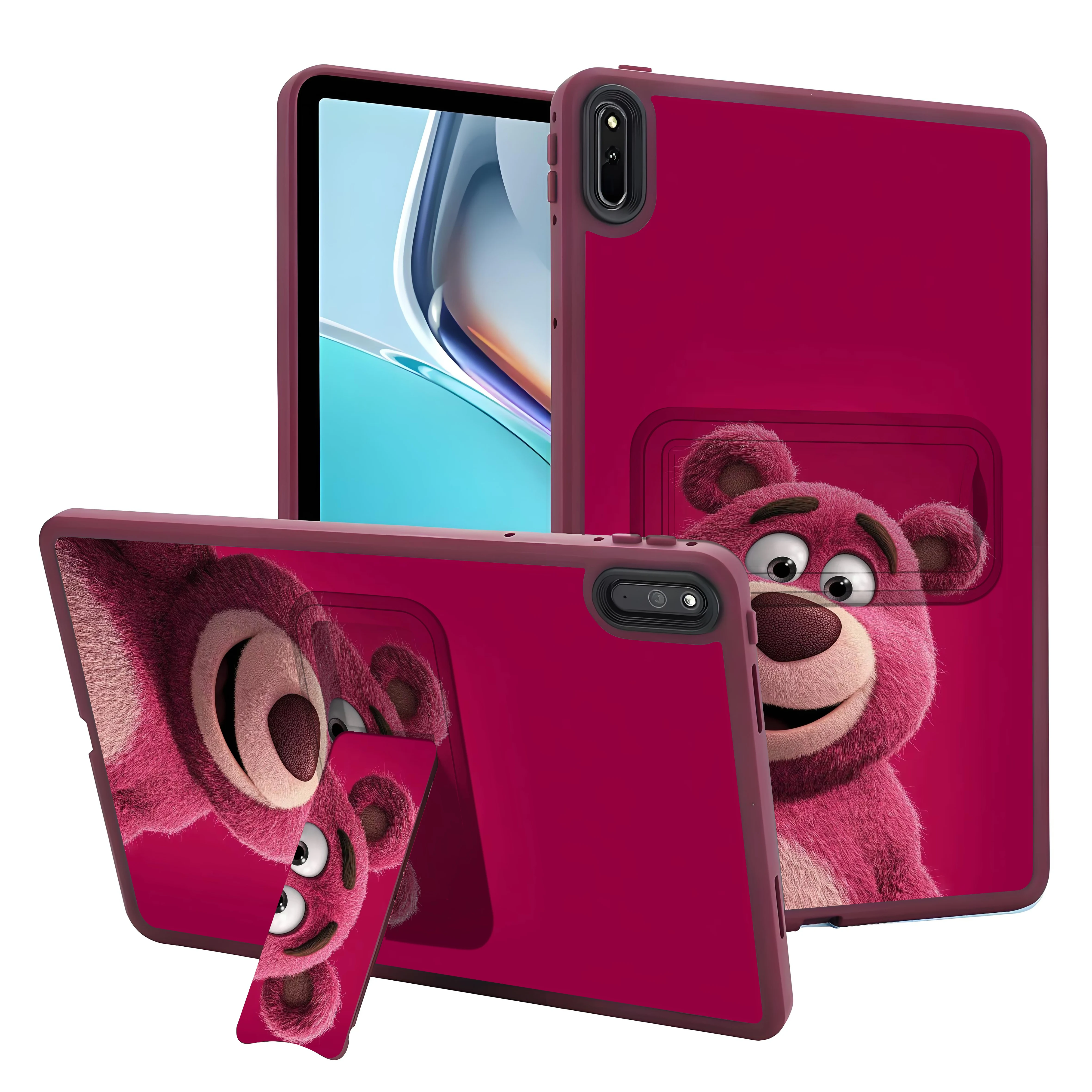 

Disney Strawberry Bear iPad Case with Stand for iPad Pro 13 2024 2025 Pro 11 2024 Air7 8th 2025 10.9 10.2 9.7 Mini 6 7 th 8.3