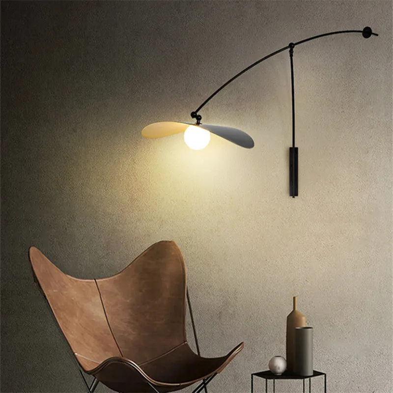 Imagem -04 - Nordic Creative Leaf Floor Lamp Braço Longo Led Lâmpada de Ferro Ajustável para Leitura Quarto Sala de Estar Canto