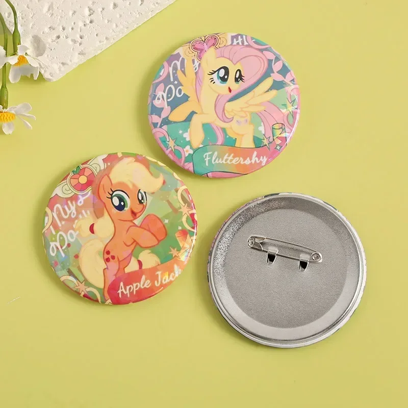 New My Little Pony Rainbow Dash Twilight Sparkle Cute Souvenir Pins Brooch Icon Badge for Bags Anime Figure Kawaii Kids Gifts