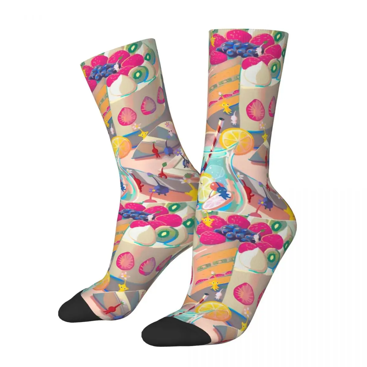 

Harajuku Pikmin 4 Football Socks Polyester Middle Tube Socks for Unisex Non-slip