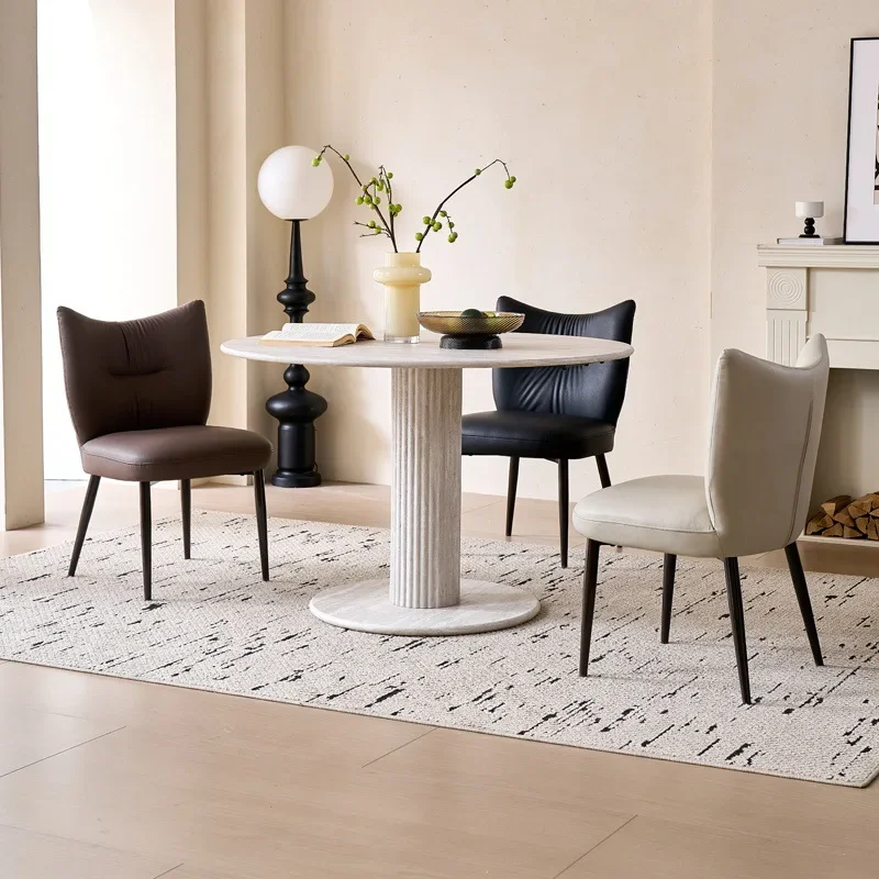 For Living Room Ergonomic Dining Chairs Leisure Advanced Restaurant Dining Chairs Modern Coffee Shop Home Furniture Sillas Lscy