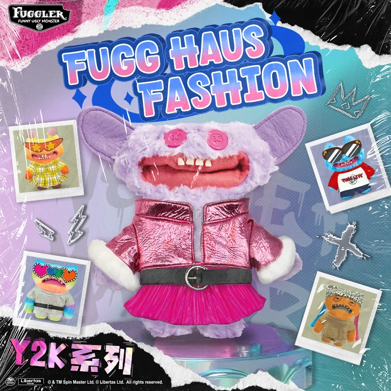 

Fuggler Doll Clothes Fugg Haus Fashion Plush Doll Dress Up Y2K PUNK Series Ugly Kawaii Teeth Monster Clothing Set Christmas Gift