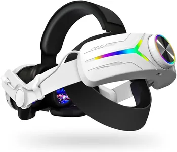 RGB Head Strap 12000mAh Battery Head Strap Compatible for Meta Quest 3/3s, Head Strap…