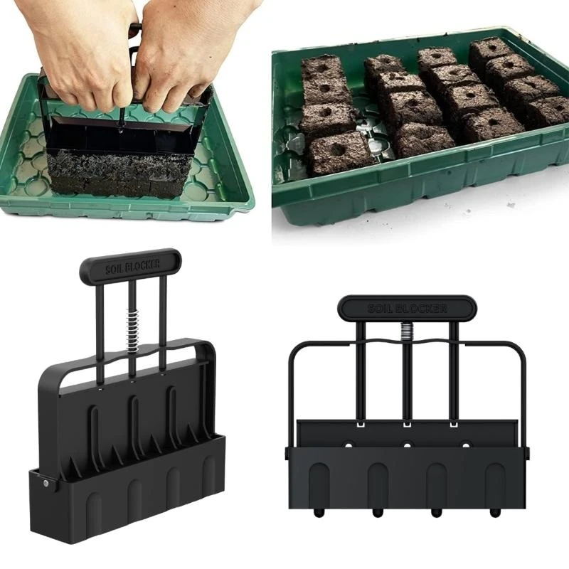 4 Cell Soil Block Maker Feed Block Maker Blocker с удобным .y5ga
