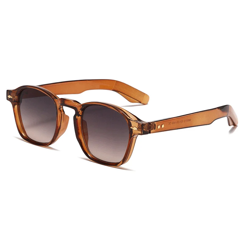 Retro runde quadratische Sonnenbrille Frauen Mode Vintage grün Farbverlauf Gelee Farbe Brillen Männer trend ige Pilot Brille Sonnenbrillen uv400 – Detail 2