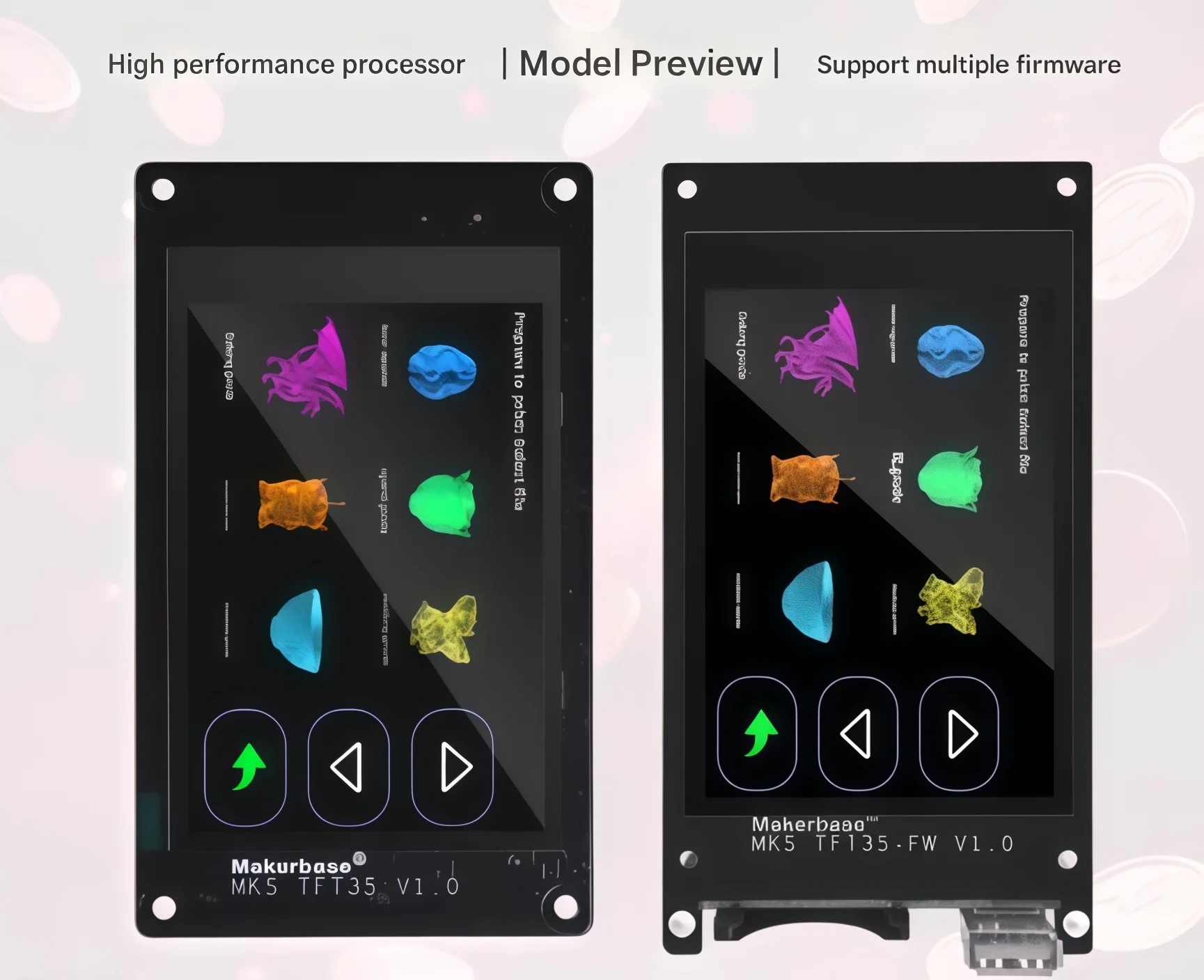 Makerbase MKS TFT35 3D Printer Display: 3.5-inch Full-Color Touchscreen Display