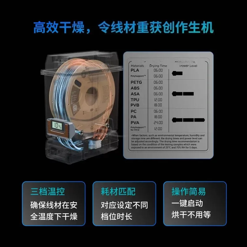 3D printing consumables constant temperature drying oven, consumables moisture-proof drying and storage integrated