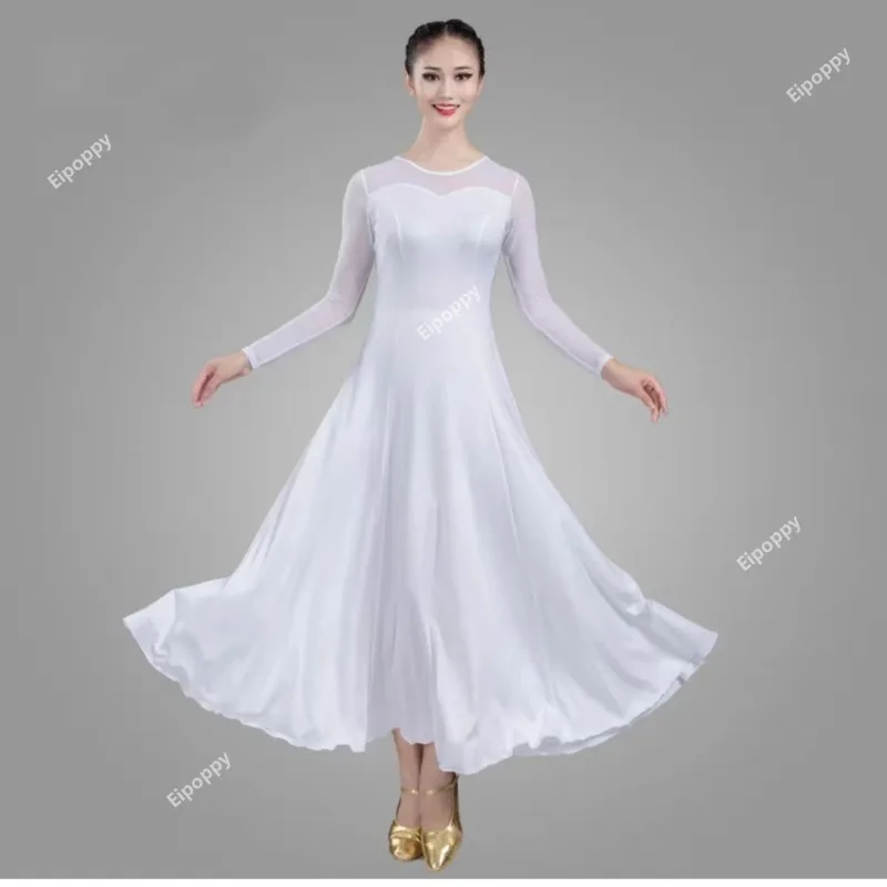 Vestido de baile de salón para mujer, traje de competición de baile moderno, Vals, Tango, Foxtrot, Quickstep, nuevo