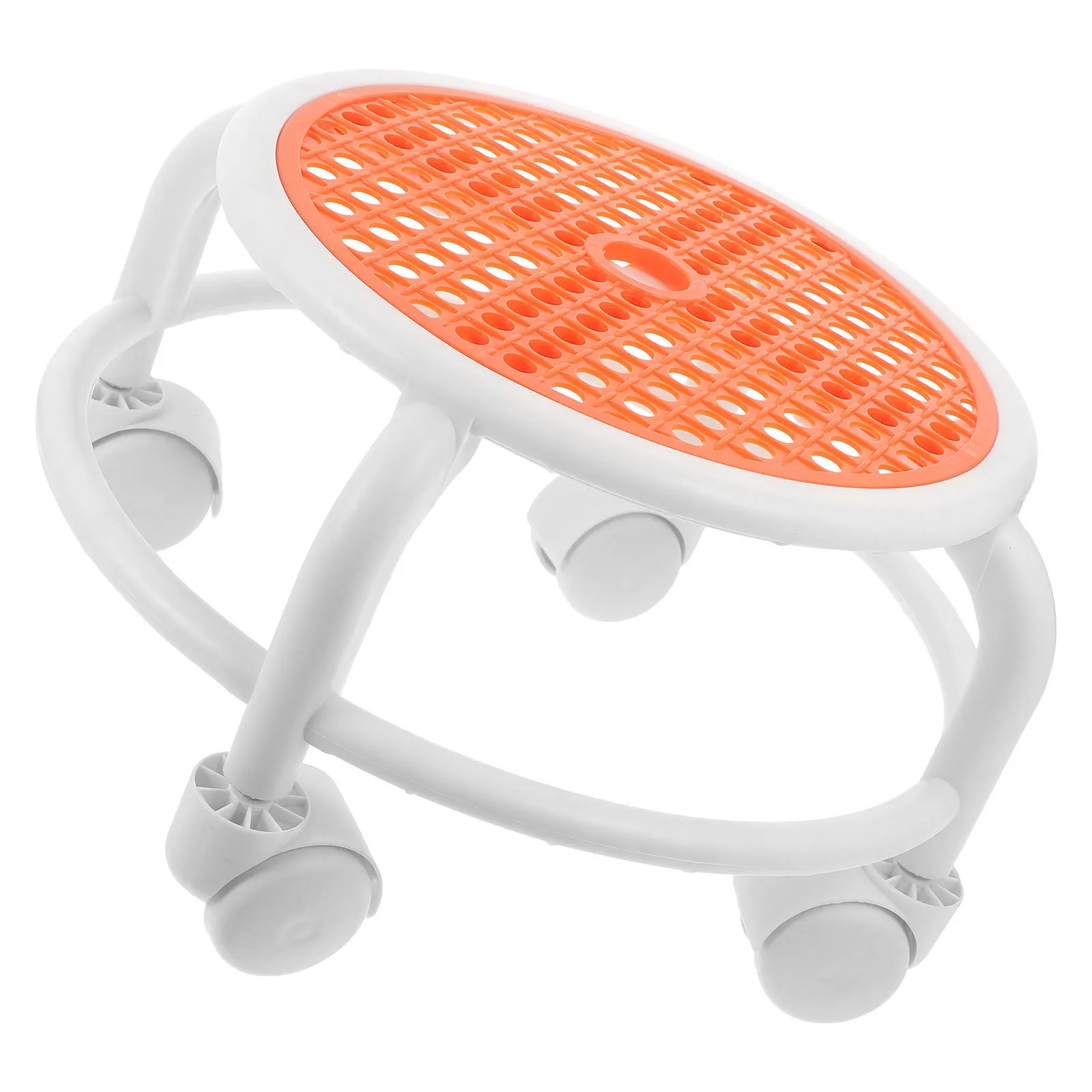 

Low Rolling Stool Short Swivel Seat Pedicure Salon Low Massage Stool Roller Wheels Versatile Stylish Design Roller Seat