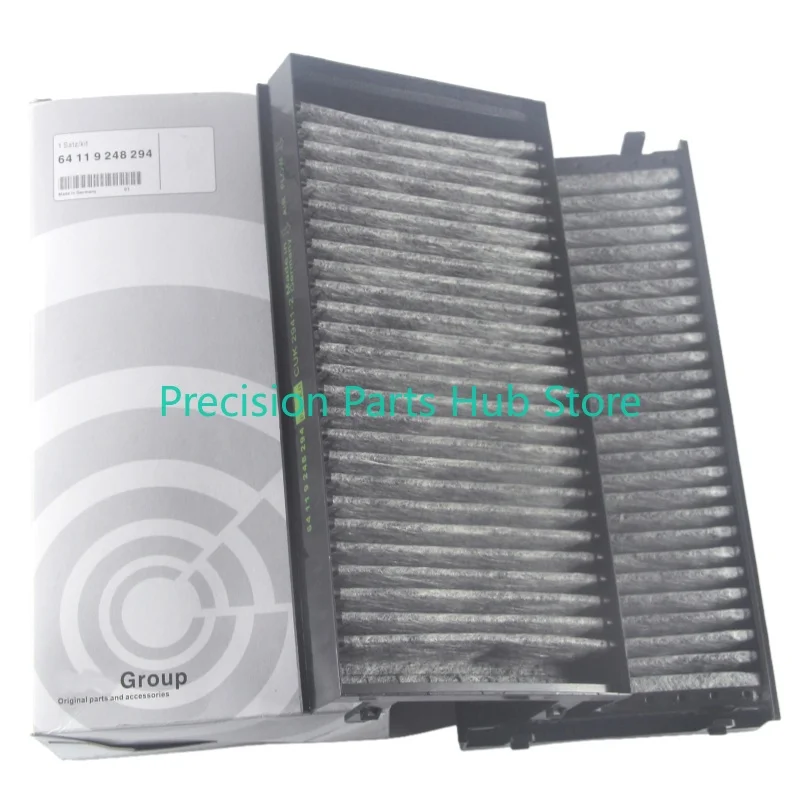 

OEM 64119248294 2PC Cabin Filter Air Conditioner For BMW E70 E71 E72 F15 F16 F85 F86 X5 X6 Activated Carbon Cabin Air Filter