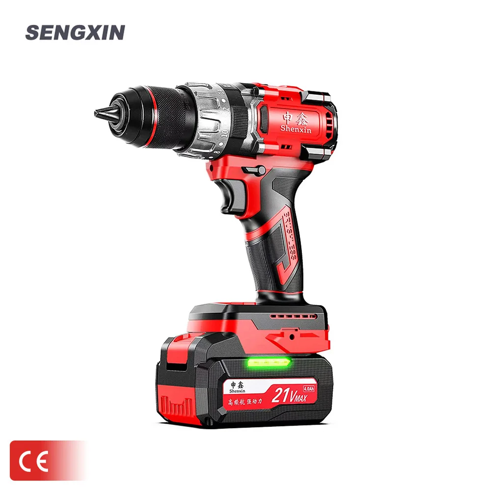 

SENVXIN 21V Wholesale Industrial Durable Electric Screw Driver Rechargeable Lithium Battery Handy Cordless Power Drill0