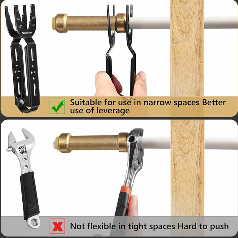 Winholder Removal Tools For Demount Brass Push Fit Fitting Disconnect Clamp Tool Push To Connect Fittings 1/2Inch 3/4Inch 1Inch