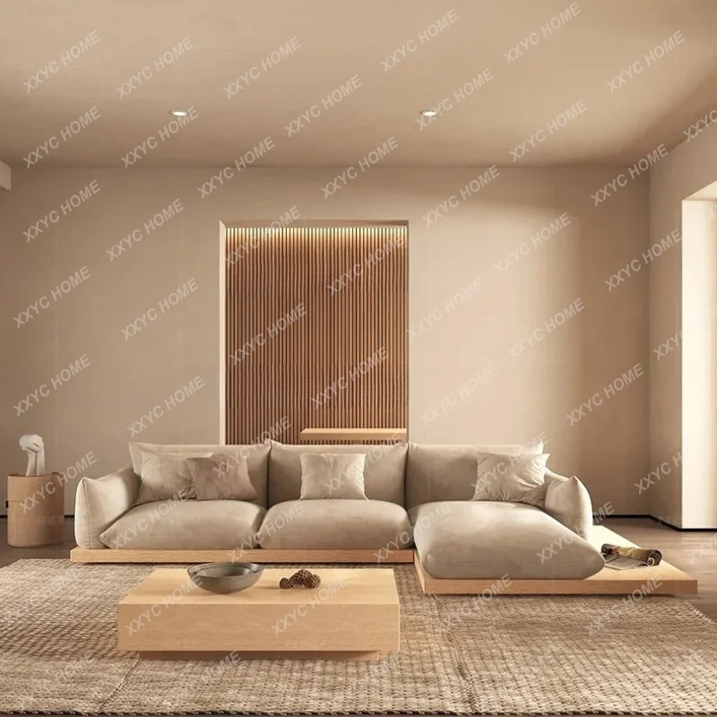 XX Modern Sofa Puffs Lazy Curved Design Floor Couch Lounge Sectional 3 Seater Sofa Modular  Home Furniture