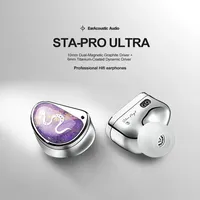 EarAcoustic Audio STA-Pro Ultra IEM Wired HiFi in-Ear Earphones 10mm Graphene + 6mm Polymer Diaphragm High Quality 3.5mm Jack
