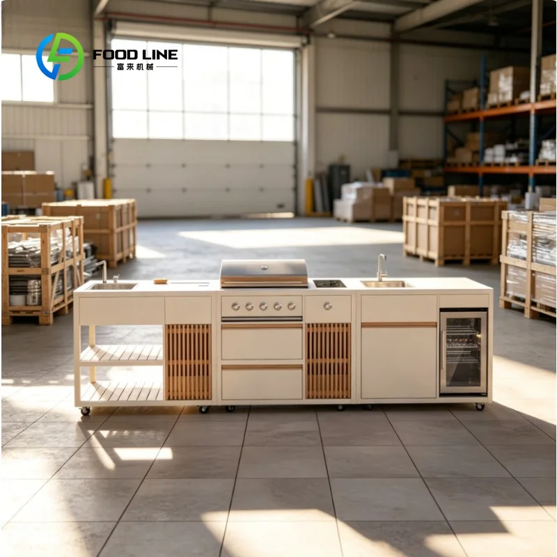 Customized Stainless Steel BBQ Grill with Electronic Ignition, Waterproof, Flame Safety, and Durable for Villa Outdoor Garden