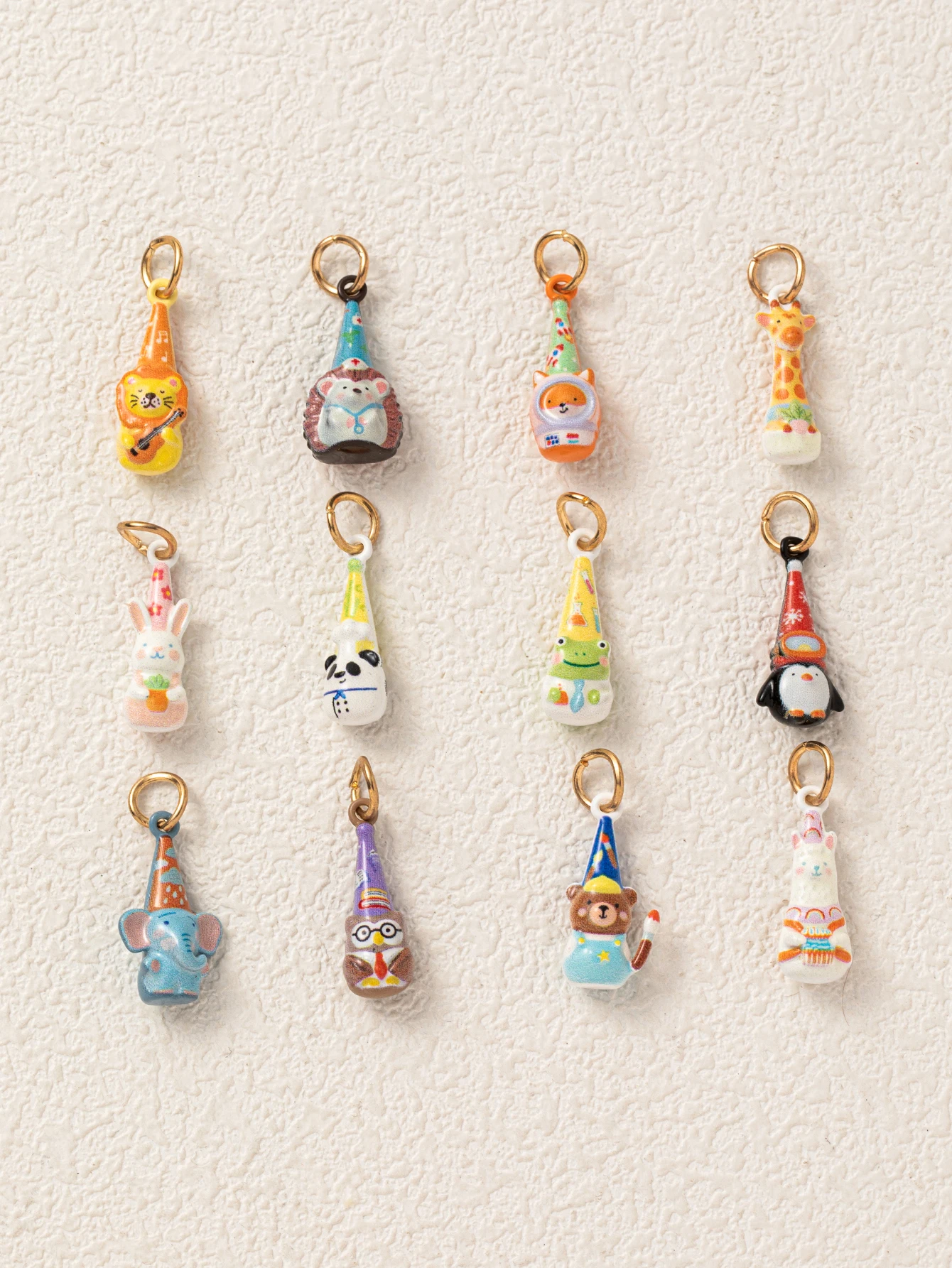 Minimalistische Neue Trendige Cartoon-Tier-Serie Panda Fuchs Frosch DIY Anhänger Charms Schmuckherstellung – Detail 3