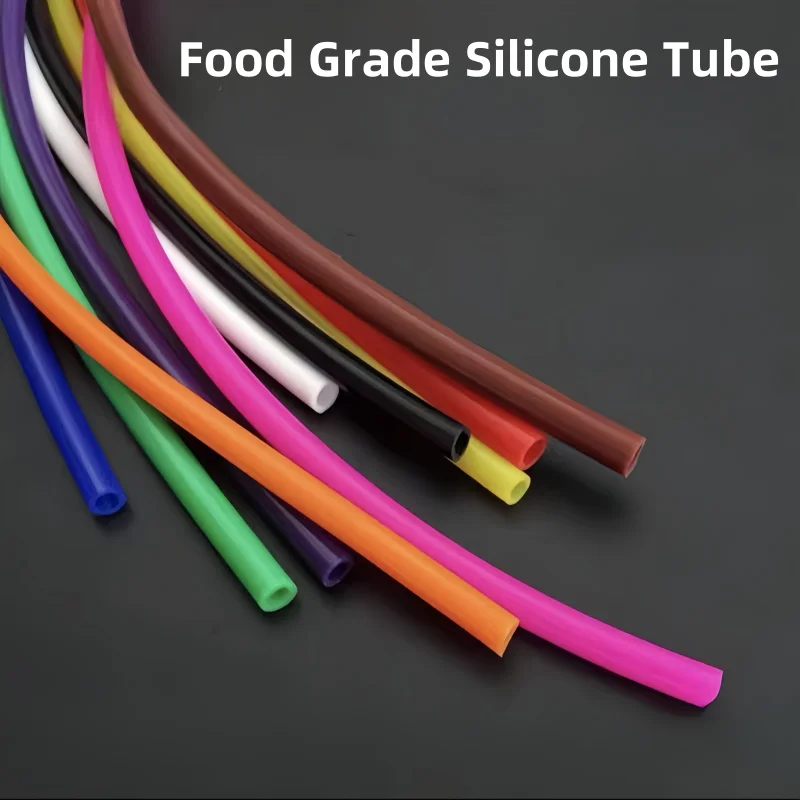 1/2/5 Meter ID 1 2 3 4 5 6 7 8 9 10 mm Silicone Tube Flexible Rubber Hose Food Grade Soft Drink Pipe Water Connector