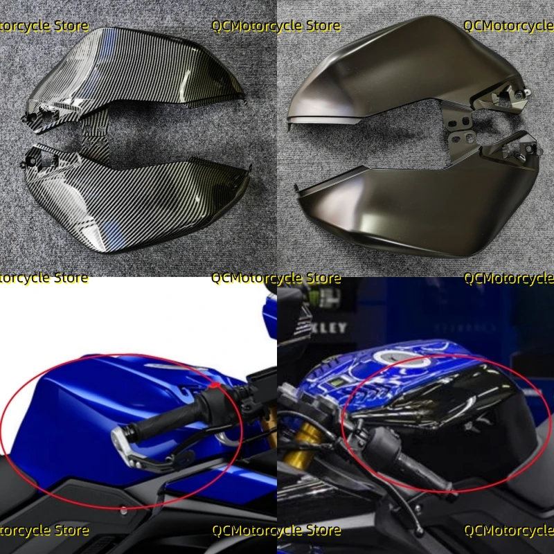 Motorcycle Fuel Tank Upper Side Cover ABS Injection Fairing Fit for YAMAHA YZF-R125 YZFR125 2019-2022 YZF-R15 YZFR15 2018-2021