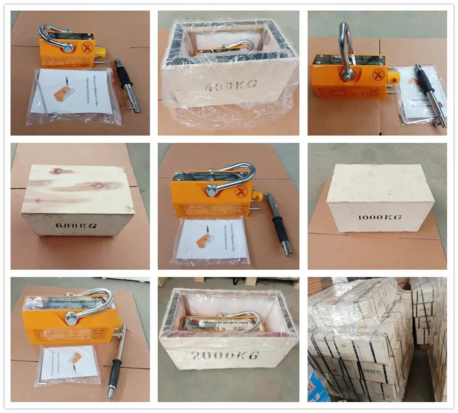 100kg 200kg 400kg 600kg 1000kg 2000kg Lifting Magnet Magnetic Crane Permanent Magnetic Lifter For Lifting