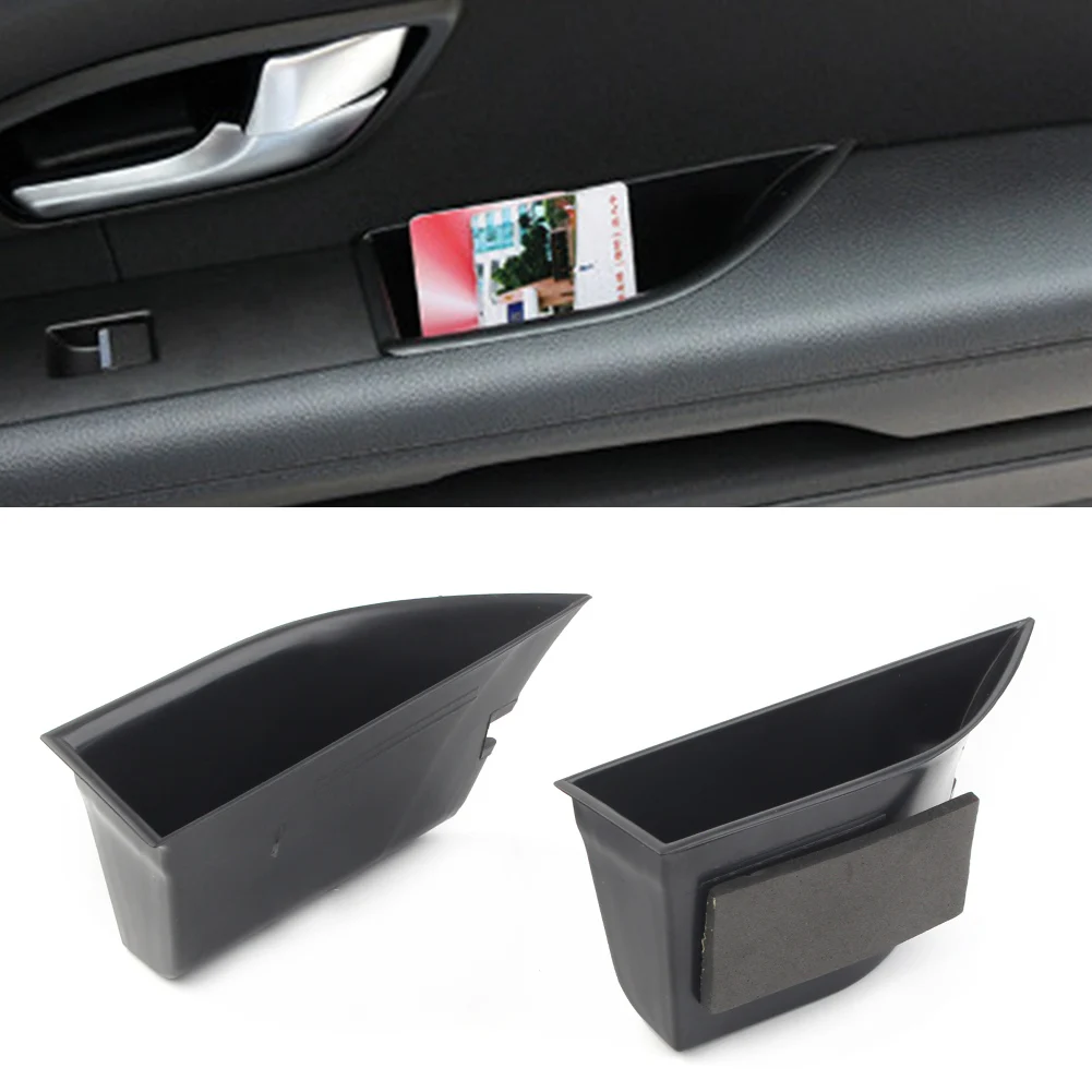 2PCS Car Front Door Storage Box Organizer Container Holder For Range Rover Evoque 2012 2013 2014 2015 Left Drive