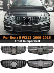 Front Inlet Grid Radiator Grille Body Kit For Mercedes Benz E class W212 2009-2015 GT Diamond Styling Grill Tuning Accessories