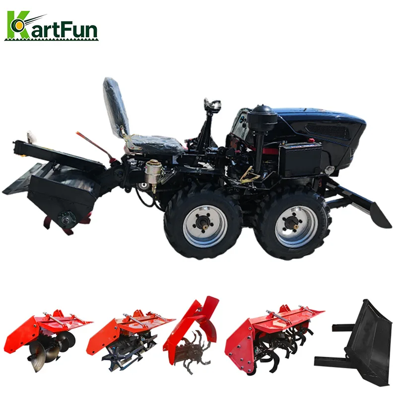 Hot Sale Small Power Wheel Tractor 35HP CE Engine Mini Tractor for Farm Garden Use